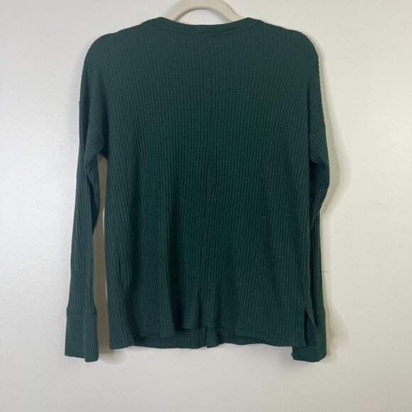 Abercrombie & Fitch BUNDLE of TWO Waffle Knit Shirts - Button Front & Crewneck - Picture 7 of 14